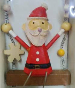 Christmas Santa Claus Door Wooden Hanging Pendant