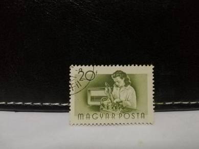 1955 Hungary Stamp Assembling Radio