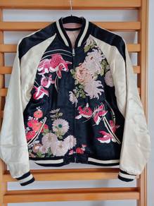 Vintage Sukajan Satin Japan double side reverseibe