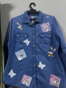 denim blouse