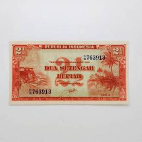 Indonesia 2 1/2 rupiah 1953 p-41 unc