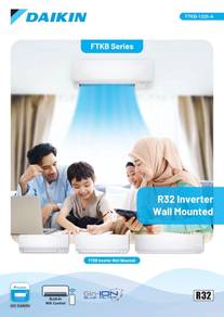 Daikin 1hp Inverter Air Cond + Install