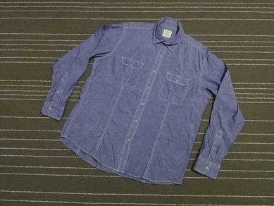 Uniqlo chambrey solf blue XL