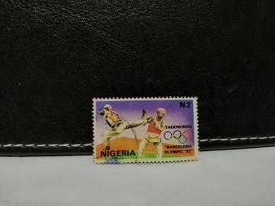 1992 Nigeria Stamp Olympic Taekwondo