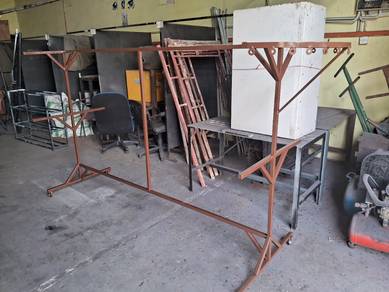 ampaian kain mudah alih ada jemuran hanger