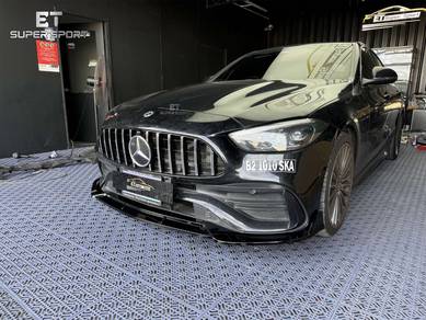 Mercedes W206 Front lip Diffuser GT Grill Spoiler