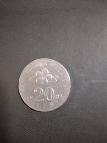 20 SEN - HIBISCUS FLOWER/TEPAK SIRIH 1994 Key Date