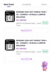 Bigbang Day 2 Two Tickets Malaysia