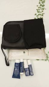 Black Lalique toiletries bag 