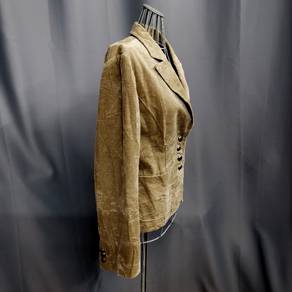 Uniqlo Brown Camel Velvet Blazet