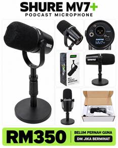 Shure MV7+ USB-C / XLR Podcast Microphone