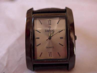 Slimstone Quartz Silver Rectangular Dial Watch