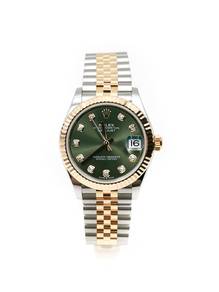 New Rolex Datejust 31 Olive Green Diamond 278273