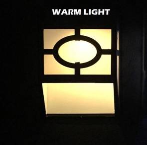 [30.11] Lampu Solar Lamp Wall Light Fence Garden