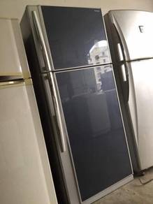 Refrigerator Black Toshiba Big Fridge Peti Sejuk