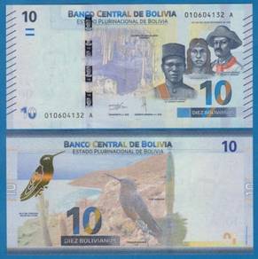 Bolivia 10 Bolivianos P 248 2018 UNC