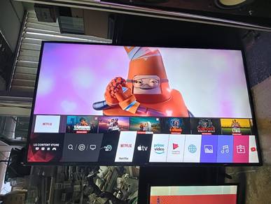 smart tv 65inch jenama LG elok lagi 