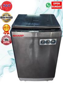 Washing machine SHARP 12KG BLACK GLASS DOOR