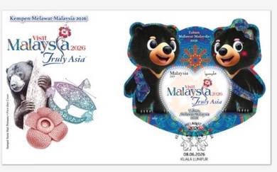First Day Cover VIsits Malaysia 2026