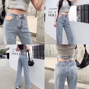 Fashion long blue jean 2