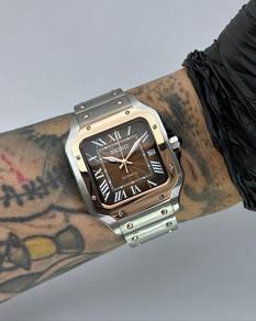 Custom Seiko Mod 38mm Brown Guilloche Vignette