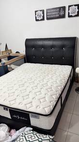 Premium Black Bedframe + Honey Active Mattress | K