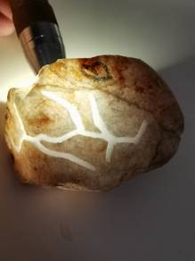 Batu Mentah Giok Jadeite Ice White Burma Gred A