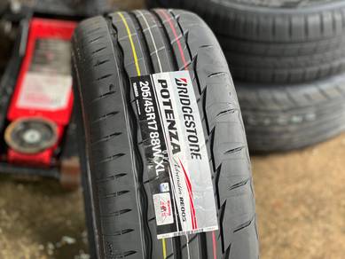 Tayar Baru 205 45 17 Bridgestone Potenza RE005 26