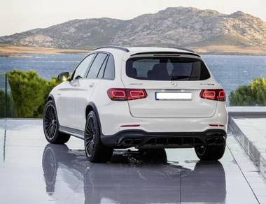 Mercedes X253 GLC 63 SUV rear diffuser with pipe