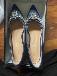 blue 3 inch heels