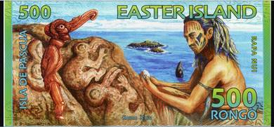 Easter Island Set of 4 500 - 5000 Rongo 2011 2012
