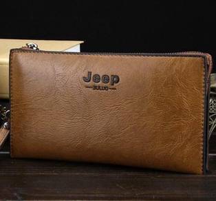 0148 Jeep Clutch Bag Business Zipper Long Wallet