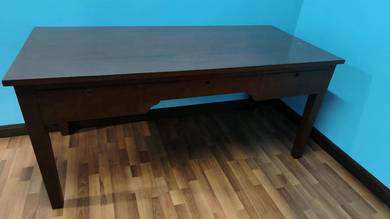 Solid Tiger Wood Desk For Sale