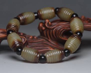 Qing Dynasty Hetian jade bracelet