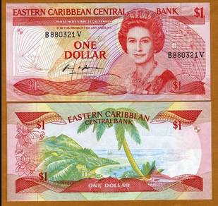 Eastern Caribbean 1 Dollar 1985 - 88 Pick P17v