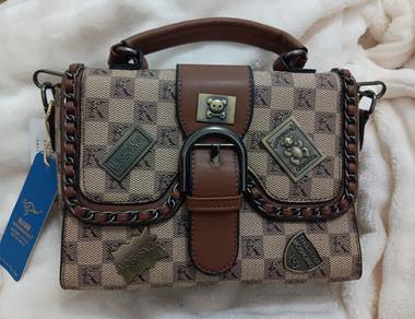 Retro Patchwork Crossbody Satchel Bag – Y2K Aesthe