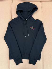 CK Women Black Hoodie Sweatshirt