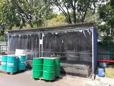 Outdoor heavy duty Transparent Blinds