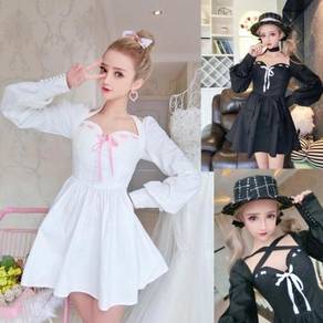 White black lolita prom dress gown RBP0666