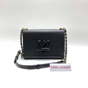 Preloved LV Black Epi Leather Twist MM GHW