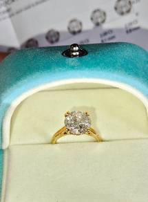 Diamond Ring 3.70 Carat International Certificate 