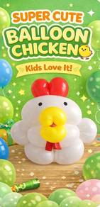 Adorable Balloon Chicken 🐥