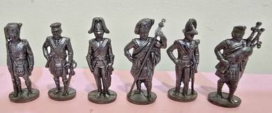 Scottish Military Silver Pewter Figures