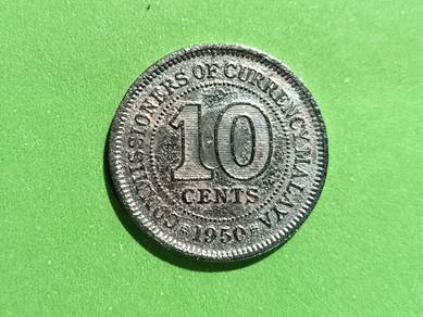 10 cents King George XI - 1950 (C)