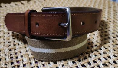 Leather-canvas belt

