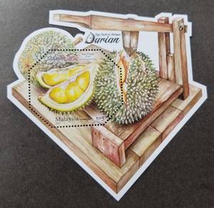 Miniature Sheet Overprint King Fruits Durian 2021