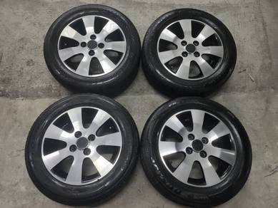 Rim original proton BLM FLX 14 inch siap tayar