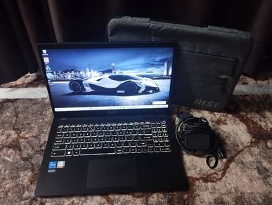 Laptop MSI I5-12th gen 512gb Nvme ssd like new