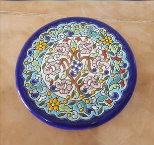 Floral ceramic wall decor