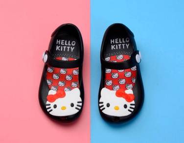 Kids Cartoon Jelly ShoesSandal -Cute Bow Tie BLACK